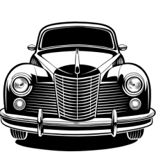 Elegant Vintage Luxury Car SVG - Perfect for Crafts and Decor