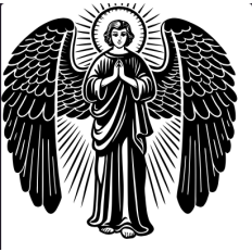 Majestic Angel SVG with Radiant Halo and Wings