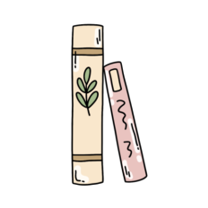 cute vintage two books sticker