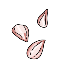 cute vintage flower petals sticker
