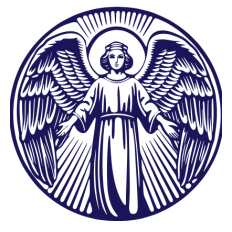 Radiant Angel SVG with Halo and Open Wings