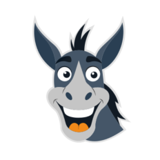 Cartoon Donkey Face 