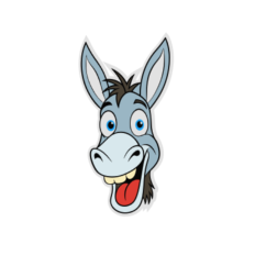 Cartoon Donkey Face 