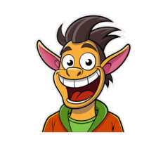 Cartoon Donkey Character SVG