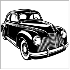 Retro Vintage Car SVG
