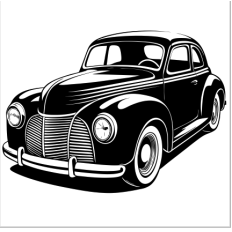 Classic Vintage Car SVG