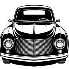 Classic Vintage Car SVG