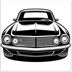 Classic Vintage Car SVG