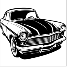 Classic Vintage Car SVG