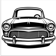 Classic Vintage Car SVG
