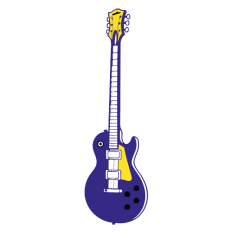 Vibrant Electric Guitar SVG