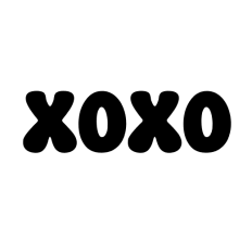 cute valentine's day XOXO love text