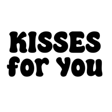 cute kisses for you simple valentine's day text