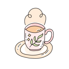 cute fun whimsical pastel mug 8 sticker