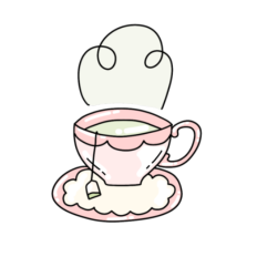 cute fun whimsical pastel mug 5 sticker