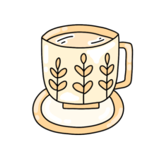 cute fun whimsical pastel mug 4 sticker