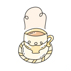 cute fun whimsical pastel mug 6 sticker