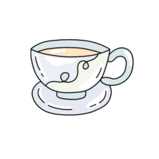 cute fun whimsical pastel mug 2 sticker