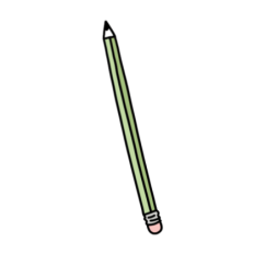 green school pencil sticker 