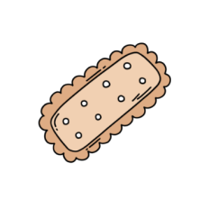 Cute cookie biscuit 2 sticker