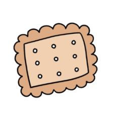 Cute cookie biscuit 4 sticker