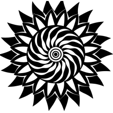 "Hypnotic Swirl Mandala SVG - Psychedelic Spiral Design for Crafts & Décor"