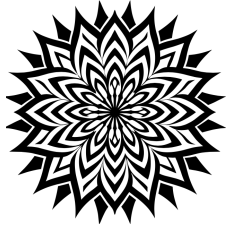 "Hypnotic Swirl Mandala SVG - Psychedelic Spiral Design for Crafts & Décor"