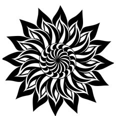 "Hypnotic Sun Mandala SVG - Swirling Geometric Design for Crafts & Décor"