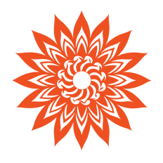 "Radiant Sun Mandala SVG - Geometric Spiral Design for Crafts & Décor"
