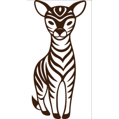 ribal Deer SVG - Stylized Wildlife Design for Crafts & Décor