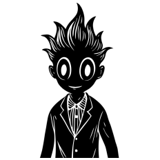 Mysterious Shadow Character SVG - Gothic Fantasy Silhouette for Crafts & Décor"