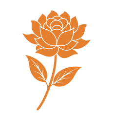Elegant Lotus Flower SVG - Floral Cut File for Crafts & Décor