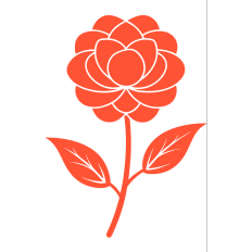Simple Rose Flower SVG - Elegant Floral Cut File for Crafts & Décor