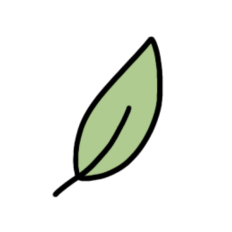 cute simple vintage leaf sticker 3