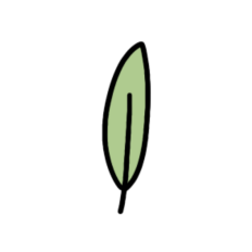 cute simple vintage leaf sticker 4