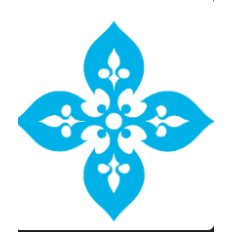 Ornamental Blue Floral SVG Silhouette - Elegant Decorative Vector for Crafts & DIY