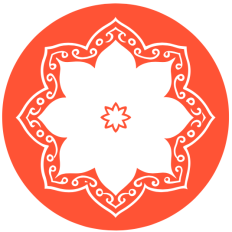 Mandala Floral Circle SVG - Ornate Round Flower Silhouette for Crafts & Design