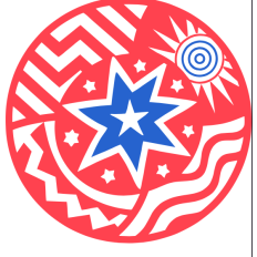 Abstract Patriotic Star SVG - Red, White & Blue USA Vector for Creative Designs