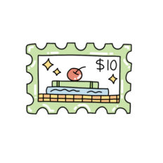 cute fun books with apple teacher stamp sticker