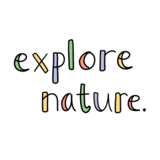 cute kawaii explore nature journal sticker