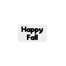 Happy Fall on Rectangle Tag