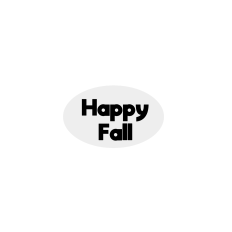 Happy Fall on Oval Tag