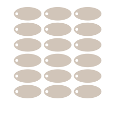 2.5 Inch Oval Tags