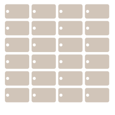 2.5 Inch Rounded Rectangle Tags