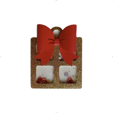 Christmas Present Shaker Ornament with a Bow