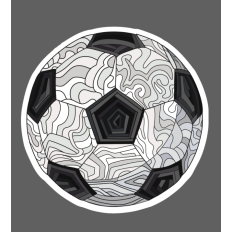 Soccer Ball Stylized Sticker