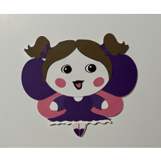 Layered Kawaii Katie Fairy Card SVG file