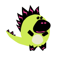 Cute Layered Dinosaur SVG