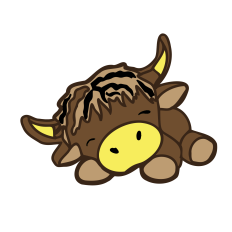 Highland Cow 5 Layer SVG