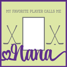 Layered Hockey Nana Frame